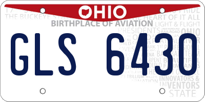OH license plate GLS6430