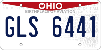 OH license plate GLS6441