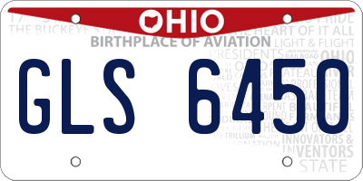 OH license plate GLS6450