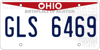 OH license plate GLS6469