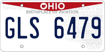 OH license plate GLS6479