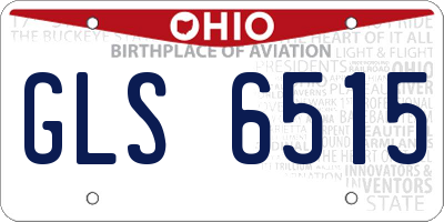 OH license plate GLS6515