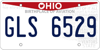 OH license plate GLS6529
