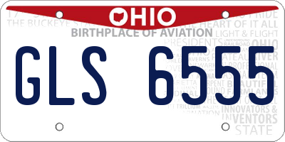 OH license plate GLS6555