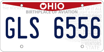 OH license plate GLS6556