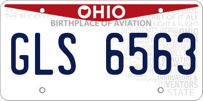 OH license plate GLS6563