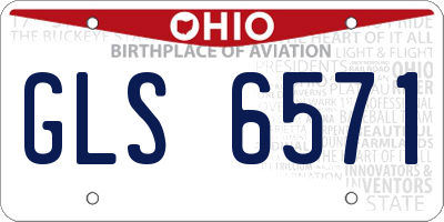 OH license plate GLS6571