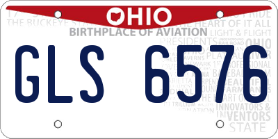 OH license plate GLS6576
