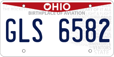 OH license plate GLS6582
