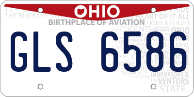 OH license plate GLS6586