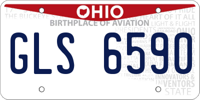 OH license plate GLS6590