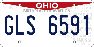 OH license plate GLS6591