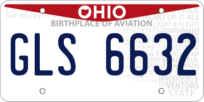 OH license plate GLS6632