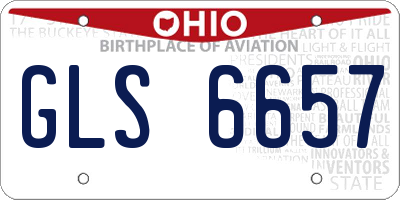 OH license plate GLS6657