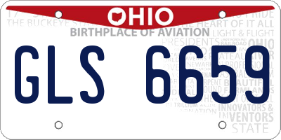 OH license plate GLS6659