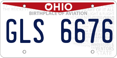 OH license plate GLS6676