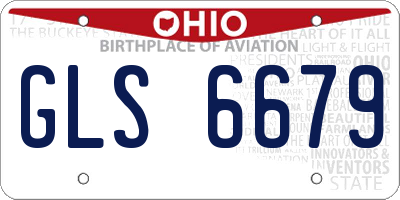 OH license plate GLS6679