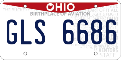OH license plate GLS6686