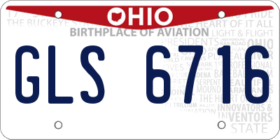 OH license plate GLS6716