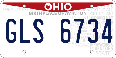 OH license plate GLS6734
