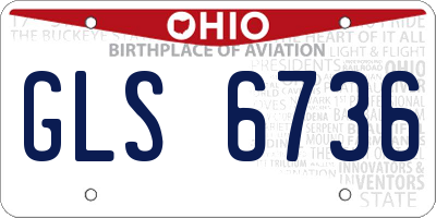 OH license plate GLS6736
