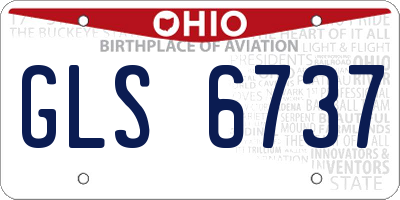 OH license plate GLS6737