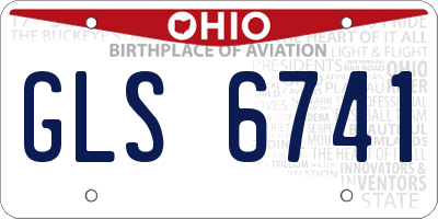 OH license plate GLS6741