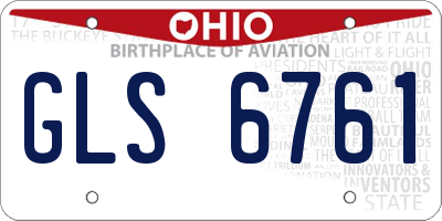 OH license plate GLS6761