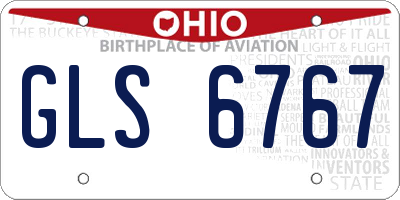 OH license plate GLS6767