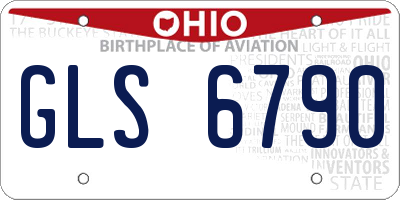 OH license plate GLS6790