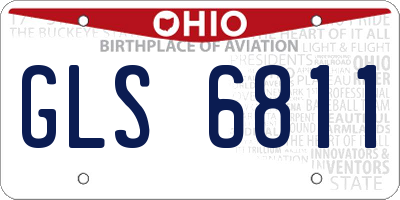 OH license plate GLS6811