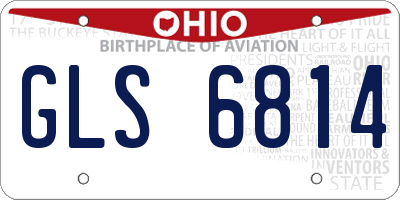 OH license plate GLS6814