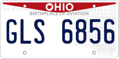 OH license plate GLS6856