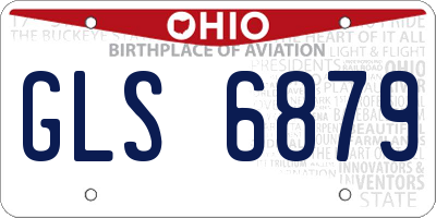 OH license plate GLS6879