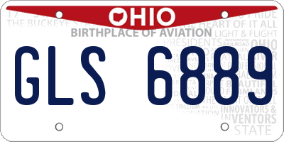 OH license plate GLS6889