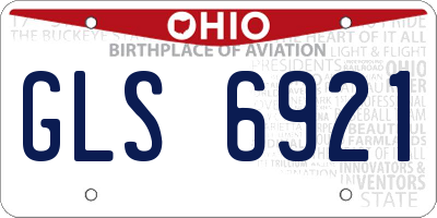 OH license plate GLS6921