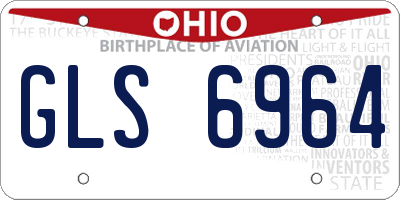 OH license plate GLS6964