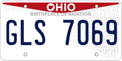 OH license plate GLS7069