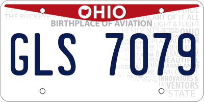 OH license plate GLS7079