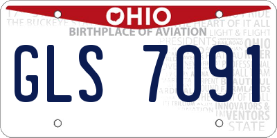 OH license plate GLS7091