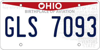 OH license plate GLS7093