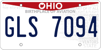 OH license plate GLS7094