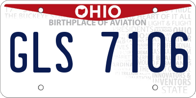 OH license plate GLS7106