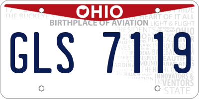 OH license plate GLS7119