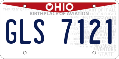 OH license plate GLS7121