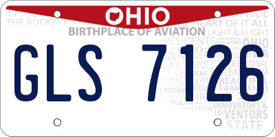 OH license plate GLS7126