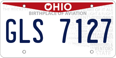 OH license plate GLS7127