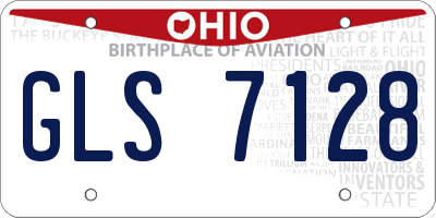 OH license plate GLS7128