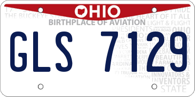OH license plate GLS7129