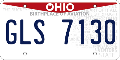 OH license plate GLS7130